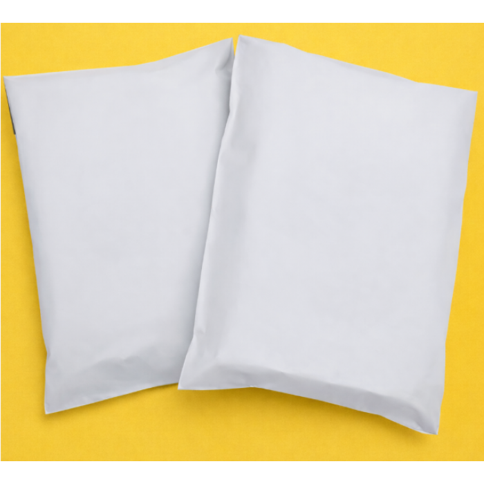 Білий Кур'єрський Пакет 38х40см 4 см клапан З Вашим Логотипом