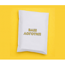 Білий Кур'єрський Пакет 38х40см 4 см клапан З Вашим Логотипом