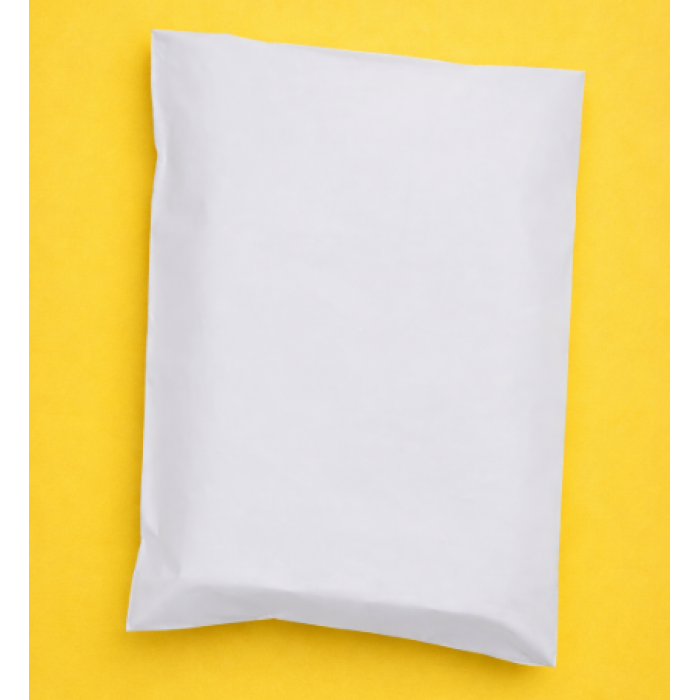 Білий Кур'єрський Пакет 38х40см 4 см клапан З Вашим Логотипом