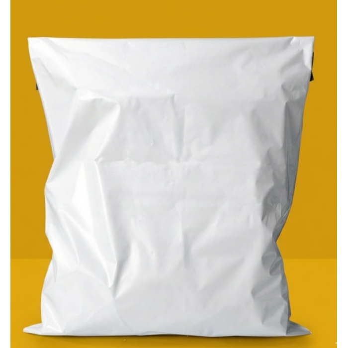 Білий Кур'єрський Пакет 24х32см 4 см клапан З Вашим Логотипом