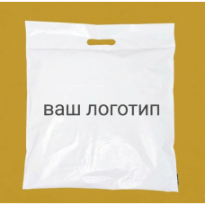 Білий Кур'єрський Пакет з ручкою 40х40см 40 см клапан З Вашим Логотипом