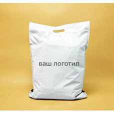 Білий Кур'єрський Пакет з ручкою 40х54см 40 см клапан З Вашим Логотипом