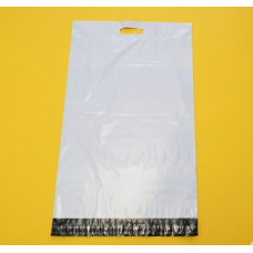 Білий Кур'єрський Пакет з ручкою 40х54см 40 см клапан З Вашим Логотипом