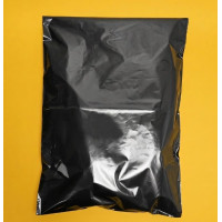 Czarna torba kurierska 30x40cm 40 cm klapa z Twoim logo