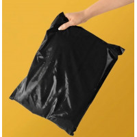 Чорний Кур'єрський Пакет 38х40см 40 см клапан З Вашим Логотипом