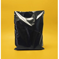 Чорний Кур'єрський Пакет 24х32см 40 см клапан З Вашим Логотипом