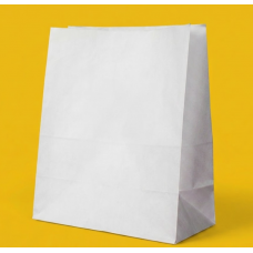 Крафт Пакет З Вашим Логотипом Білого Кольору 32х42cм Без ручок 