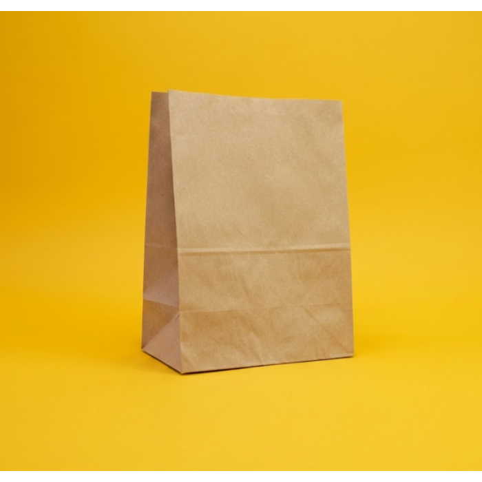 Крафт Пакет З Вашим Логотипом Бурого Кольору 25х35cм Без ручок 