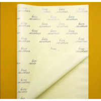 Papier bibułkowy 22g 50x70cm z Twoim logo Kość słoniowa