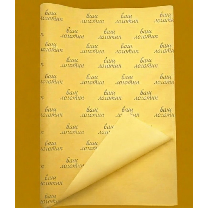 Papier bibułkowy 22g 50x70cm z Twoim logo ciepły żółty