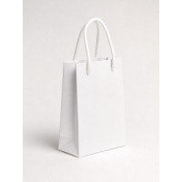 Torba kartonowa biala pionowa 16x12x6 cm