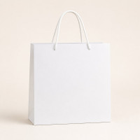 Torba kartonowa biala pionowa 28x32x11.5 cm