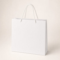 Torba kartonowa biala pionowa 28x32x11.5 cm