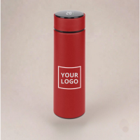 Termos "Temp 2" matowy 450 ml z logo (wskaźnik temperatury)