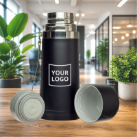 Termos "Hotzy" TM "Sun Line" 350 ml z logo (z paskiem)