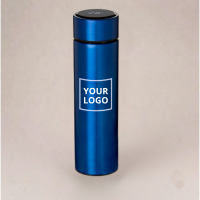 Termos "Tempa" z wyświetlaczem LED 450 ml z logo (z sitkiem do herbaty)