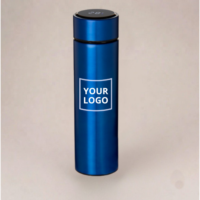 Termos "Tempa" z wyświetlaczem LED 450 ml z logo (z sitkiem do herbaty)