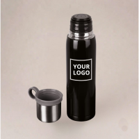 Termos „Moon” TM Discover 600 ml z logo (czarny błyszczący)