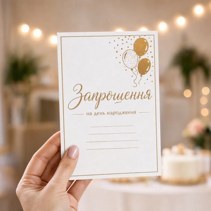 Запрошення на день народження та ювілей