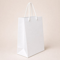 Torba kartonowa biala pionowa 28x20x10 cm