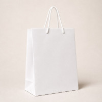 Torba kartonowa biala pionowa 28x20x10 cm