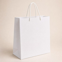 Torba kartonowa biala pionowa 32x25x13 cm