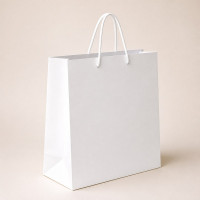 Torba kartonowa biala pionowa 32x25x13 cm
