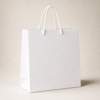 Torba kartonowa biala pionowa 32x25x13 cm